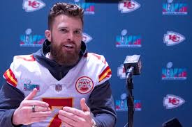 Harrison Butker Says He Has ‘Nothing to Apologize For’ When Asked About Faith-Based Speech Ahead of Super Bowl