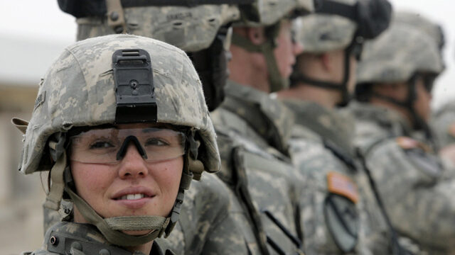 About Those Girls in the Military. . .