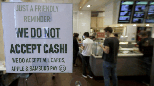 Warning of Cashless Societies