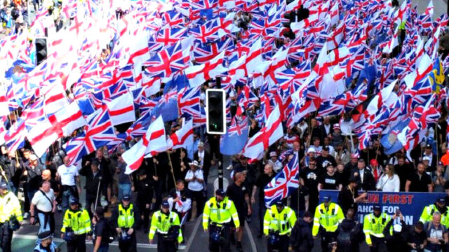 Massive Anti-Immigration Protest in Manchester, England