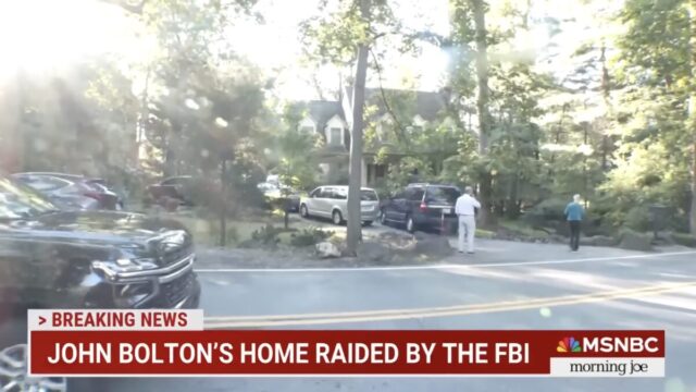 Never Trumpers Who Cheered Mar-A-Lago Raid Melt Down at Search of Bolton’s House