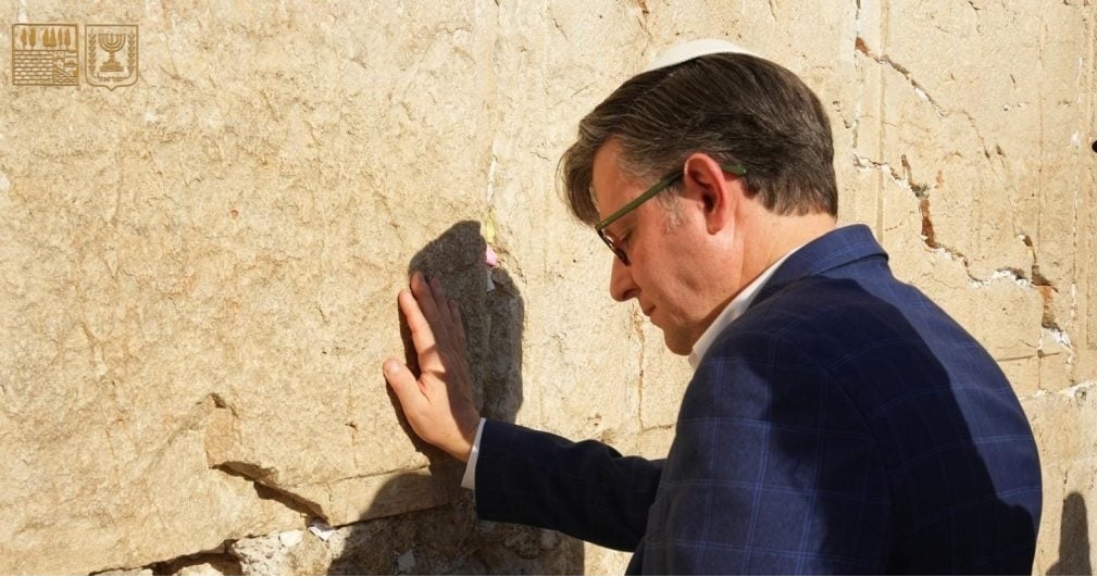 House Speaker Mike Johnson Visits Illegal Settlement in Israeli-Occupied West Bank