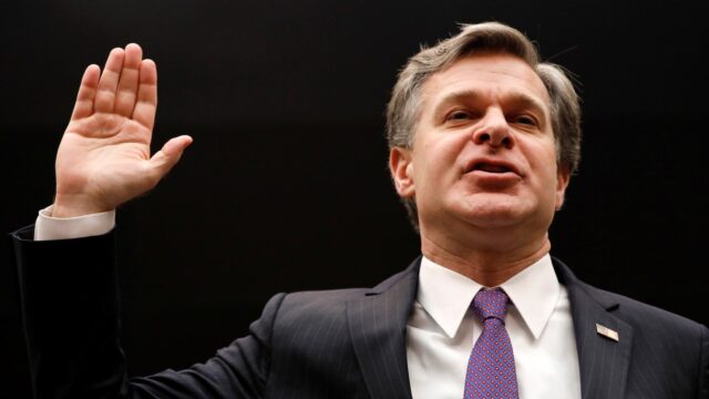Chris Wray is Sweating Bullets