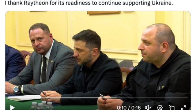 Zelensky Meets with Raytheon Executives