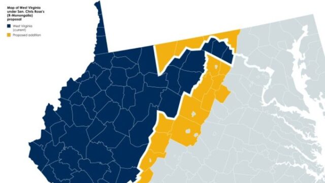 West Virginia State Senator Invites Parts of Virginia and Maryland to Secede From Their States and Join His