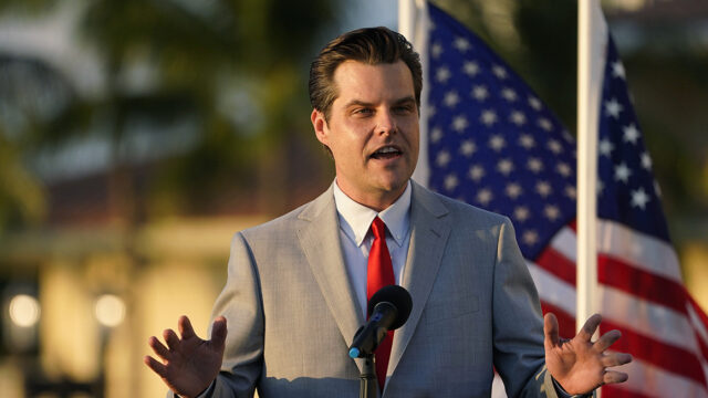 Former Congressman Matt Gaetz Claims U.S. Has Top Secret ‘Alien Hybrid Breeding Program’ 