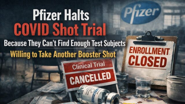 Pfizer Halts Covid Shot Trial Because Not Enough Test Subjects Willing to Take Another Booster Shot