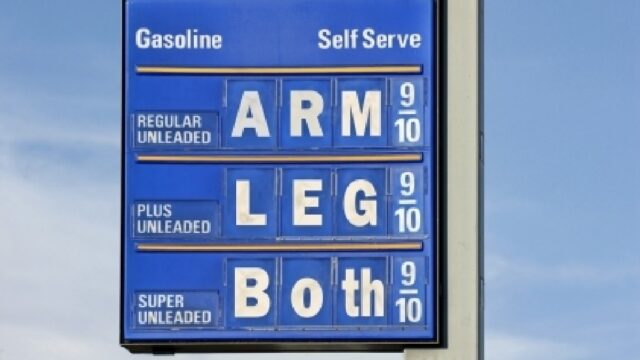 The Cost to Fill Up in ’94 vs. the Cost Now